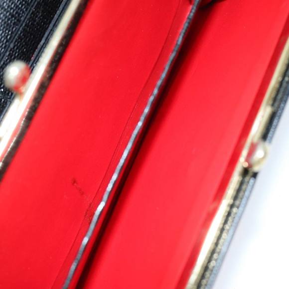 CELINE Long Wallet Leather Black Auth 81009 - Picture 11 of 16